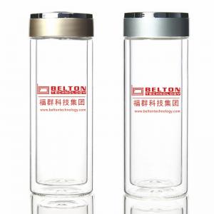 深圳富群科技集團定制雙層禮品水晶玻璃杯