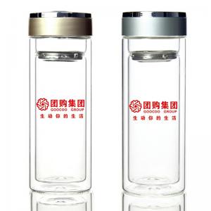 廣東團購集團定做雙層水晶玻璃杯